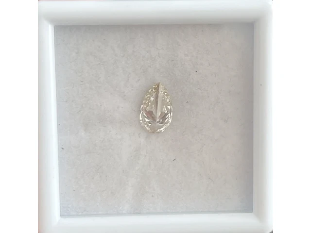 Diamant – 1.02 karaat echte diamant (gia gecertificeerd), champagne getint (faint brown) - afbeelding 2 van  3