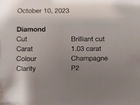Diamant 1.03 carat - afbeelding 2 van  2