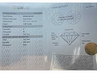 Diamant 1,08 crt. naturel kleur j - afbeelding 2 van  5