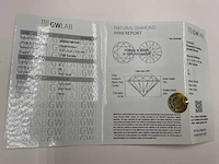 Diamant 1,08 crt. naturel kleur j - afbeelding 8 van  9