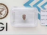 Diamant light pinkish - 0.5ct (igi gecertificeerd) - afbeelding 2 van  6