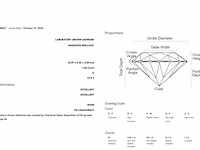 Diamant marcquise brilliant - 1.06ct ( igi gecertificeerd ) - afbeelding 4 van  4