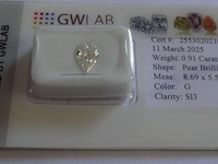 Diamant, natuurlijke diamant 0.91 ct - afbeelding 2 van  4