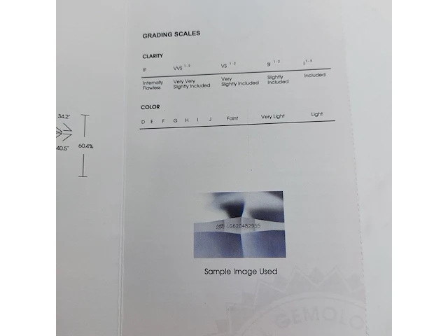 Diamant round brilliant - 1.55ct ( igi gecertificeerd ) - afbeelding 6 van  14