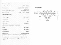 Diamant round brilliant - 1.55ct ( igi gecertificeerd ) - afbeelding 9 van  14
