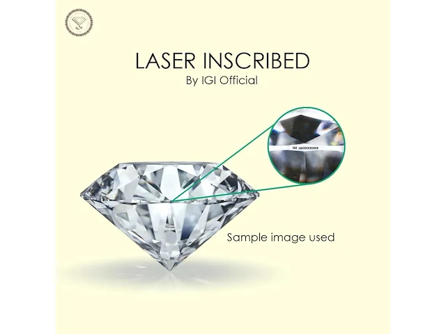 Diamant round brilliant - 1.55ct ( igi gecertificeerd ) - afbeelding 10 van  14