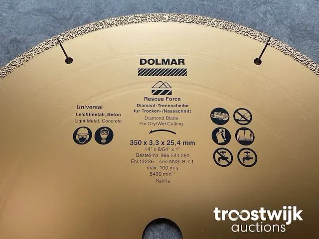 Diamant universele schijf rescueforce ø350 mm - afbeelding 2 van  3
