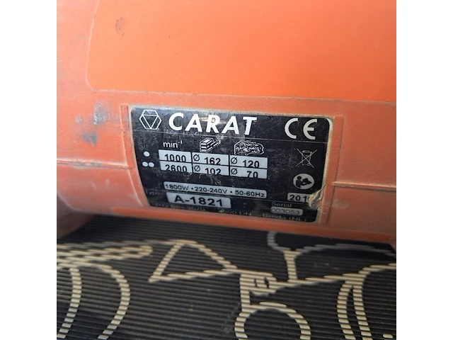 Diamantboormachine - 75mm - 230v, carat, a1821n, 2016 - afbeelding 10 van  11