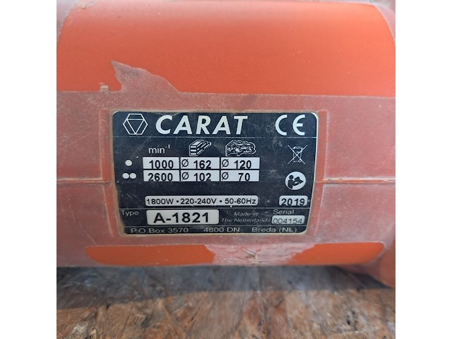 Diamantboormachine - 75mm - 230v, carat, a1821n, 2019 - afbeelding 4 van  6