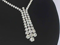 Diamanten collier met 7.50 carat aan zeer hoge kwaliteit briljanten - afbeelding 6 van  12