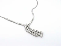 Diamanten collier met 7.50 carat aan zeer hoge kwaliteit briljanten - afbeelding 7 van  12