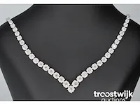 Diamanten collier met 850 briljant geslepen diamanten 8.00 carat - afbeelding 1 van  8