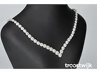 Diamanten collier met 850 briljant geslepen diamanten 8.00 carat - afbeelding 3 van  8