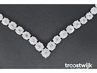 Diamanten collier met 850 briljant geslepen diamanten 8.00 carat - afbeelding 4 van  8