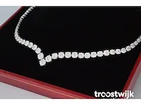 Diamanten collier met 850 briljant geslepen diamanten 8.00 carat - afbeelding 5 van  8