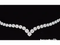 Diamanten collier met 850 briljant geslepen diamanten 8.00 carat - afbeelding 6 van  8