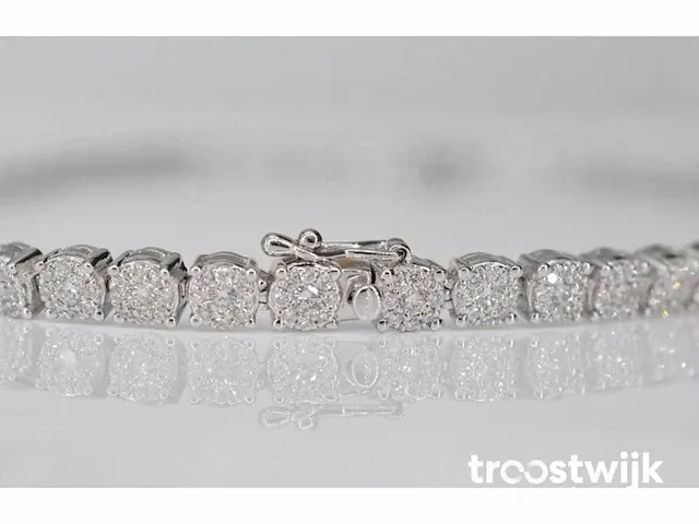 Diamanten collier met 850 briljant geslepen diamanten 8.00 carat - afbeelding 7 van  8