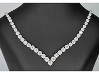 Diamanten collier met 850 briljant geslepen diamanten 8.00 carat