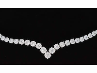 Diamanten collier met 850 briljant geslepen diamanten 8.00 carat - afbeelding 6 van  8