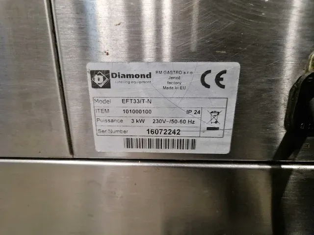 Diamond - eft33/t-n - bakplaat met au bain-marie - afbeelding 5 van  5