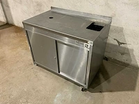 Diamond - mc-03 bret/mrx - mobiele rvs crepe tafel - afbeelding 1 van  7