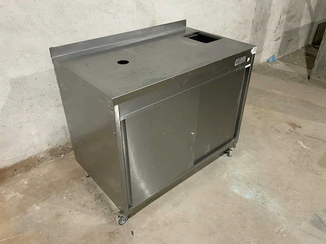 Diamond - mc-03 bret/mrx - mobiele rvs crepe tafel - afbeelding 3 van  7