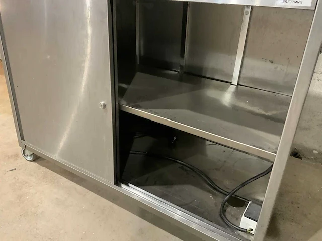 Diamond - mc-03 bret/mrx - mobiele rvs crepe tafel - afbeelding 4 van  7