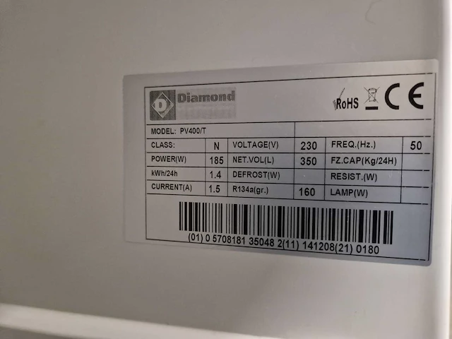 Diamond - pv400/t - koelkast (2x) - afbeelding 4 van  5