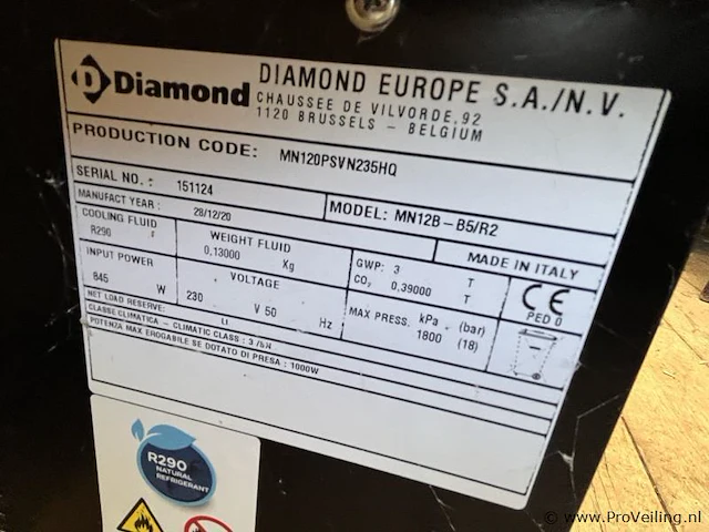 Diamond mn12b koelvitrine - afbeelding 10 van  11