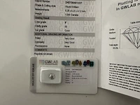 Diamond (natural) - 1.04 ct - round - f - i2 - afbeelding 2 van  6