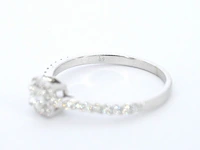 Diamond point - witgouden ring met diamanten - hearts and arrows - afbeelding 9 van  11
