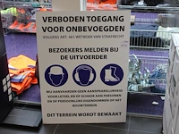 Dibond waarschuwingsbord 72 x 96 cm - afbeelding 1 van  2