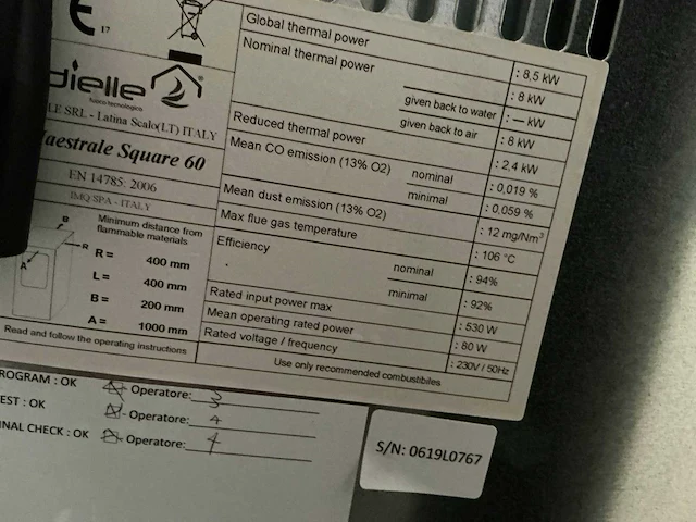 Dielle marstrale 60 glass pelletkachel - afbeelding 2 van  10