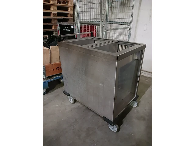 Dienbladenwagen constante verdeelhoogte, dubbele uitvoering mobile containing, ort ms speciaal , bouwjaar 2002 - afbeelding 1 van  8