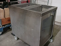 Dienbladenwagen constante verdeelhoogte, dubbele uitvoering mobile containing, ort ms speciaal , bouwjaar 2002