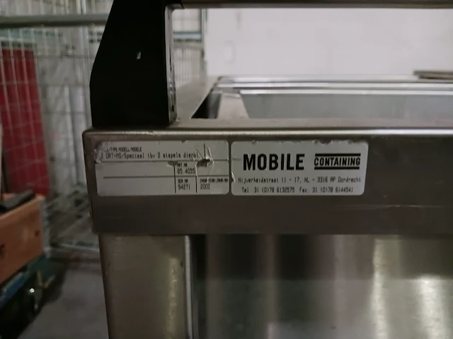 Dienbladenwagen constante verdeelhoogte, dubbele uitvoering mobile containing, ort ms speciaal , bouwjaar 2002 - afbeelding 8 van  8