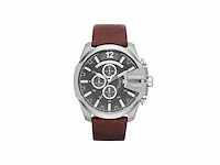 Diesel chief dz4290 horloge 51 mm leer bruin - afbeelding 2 van  2