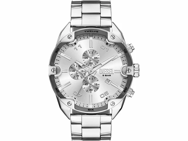 Diesel dz4677 heren horloge 49mm zilverkleurig - afbeelding 1 van  4