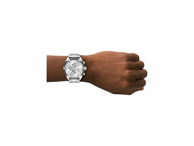 Diesel dz4677 heren horloge 49mm zilverkleurig - afbeelding 4 van  4