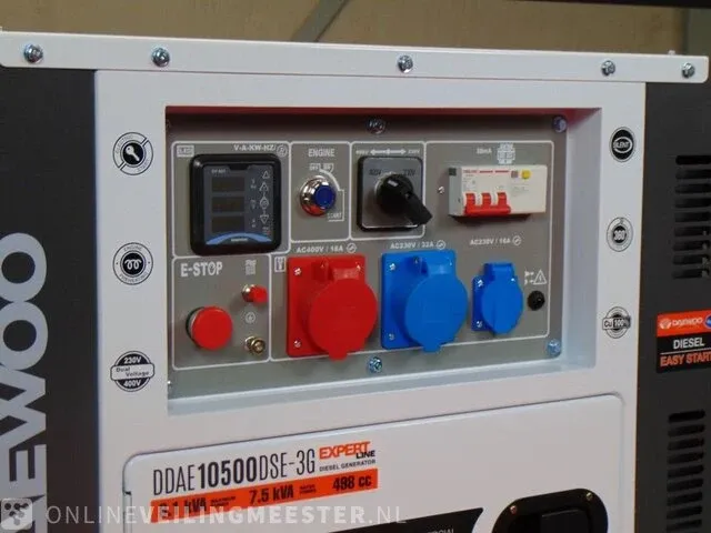 Diesel generator daewoo, ddae10500dse-3g, bouwjaar 2023 - afbeelding 5 van  7