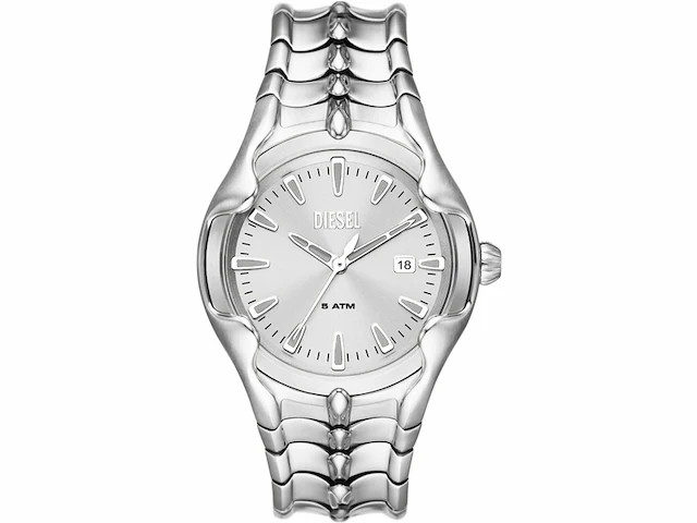 Diesel herenhorloge vert quartz3 hands date movement 44mm met roestvrij stalen armband - afbeelding 1 van  4
