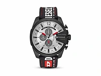 Diesel mega chief horloge chronograaf zwart nylon - afbeelding 1 van  1