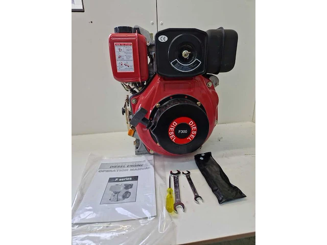 Diesel motor 4kw elektrische start yanmar l48 imitatie, rood - afbeelding 5 van  9