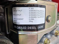 Diesel motor 4kw elektrische start yanmar l48 imitatie, rood - afbeelding 7 van  9