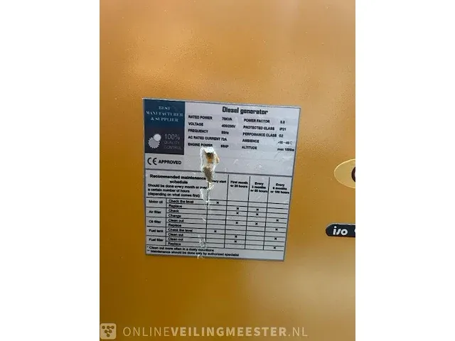Dieselgenerator, noodstroomaggregaat 70kva metallo, bouwjaar 2023 - afbeelding 7 van  7