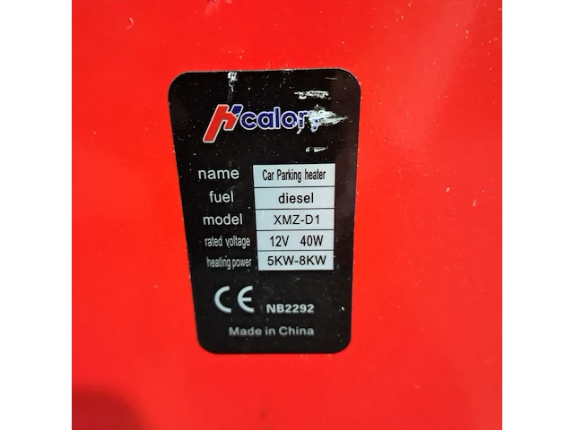 Dieselkachel, h-calory, 5-8 kw, rood, 2022 - afbeelding 5 van  7