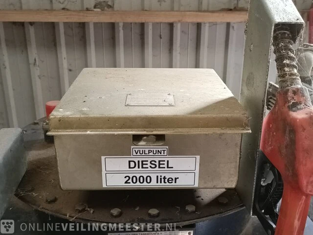 Dieseltank met vulpistool tolsma tankbouw, 2000 kg - afbeelding 4 van  12