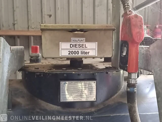 Dieseltank met vulpistool tolsma tankbouw, 2000 kg - afbeelding 7 van  12