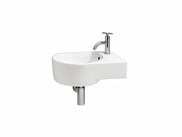 Differnz appollo wastafel, kraan rechts wit - afbeelding 1 van  2