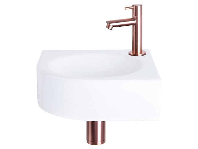 Differnz cleo hoekfontein wit 30x30x10 cm - afbeelding 4 van  5